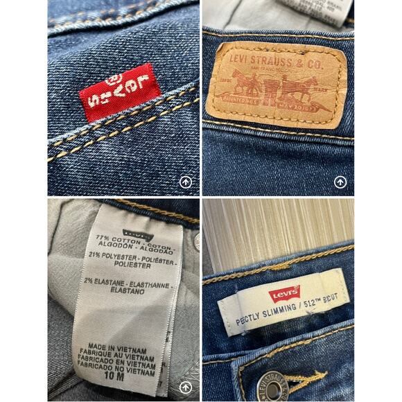 y2k grunge streetwear rodeo western Levis 512 perfectly slimming bootcut sz 10m - Picture 10 of 12